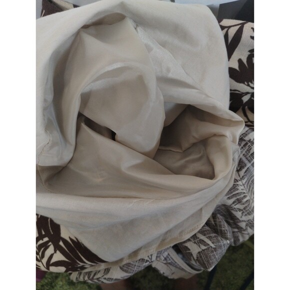 NWT Mango Blazer Women's XS Linen Blend Brown Tropical Hawaii Aloha Resort - Picture 8 of 12